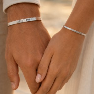 Brazalete de plata liso