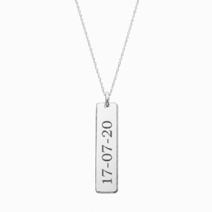 Date Reminder Vertical plata 925