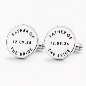 Mancuernillas Personalizadas Papa del novio y de la novia